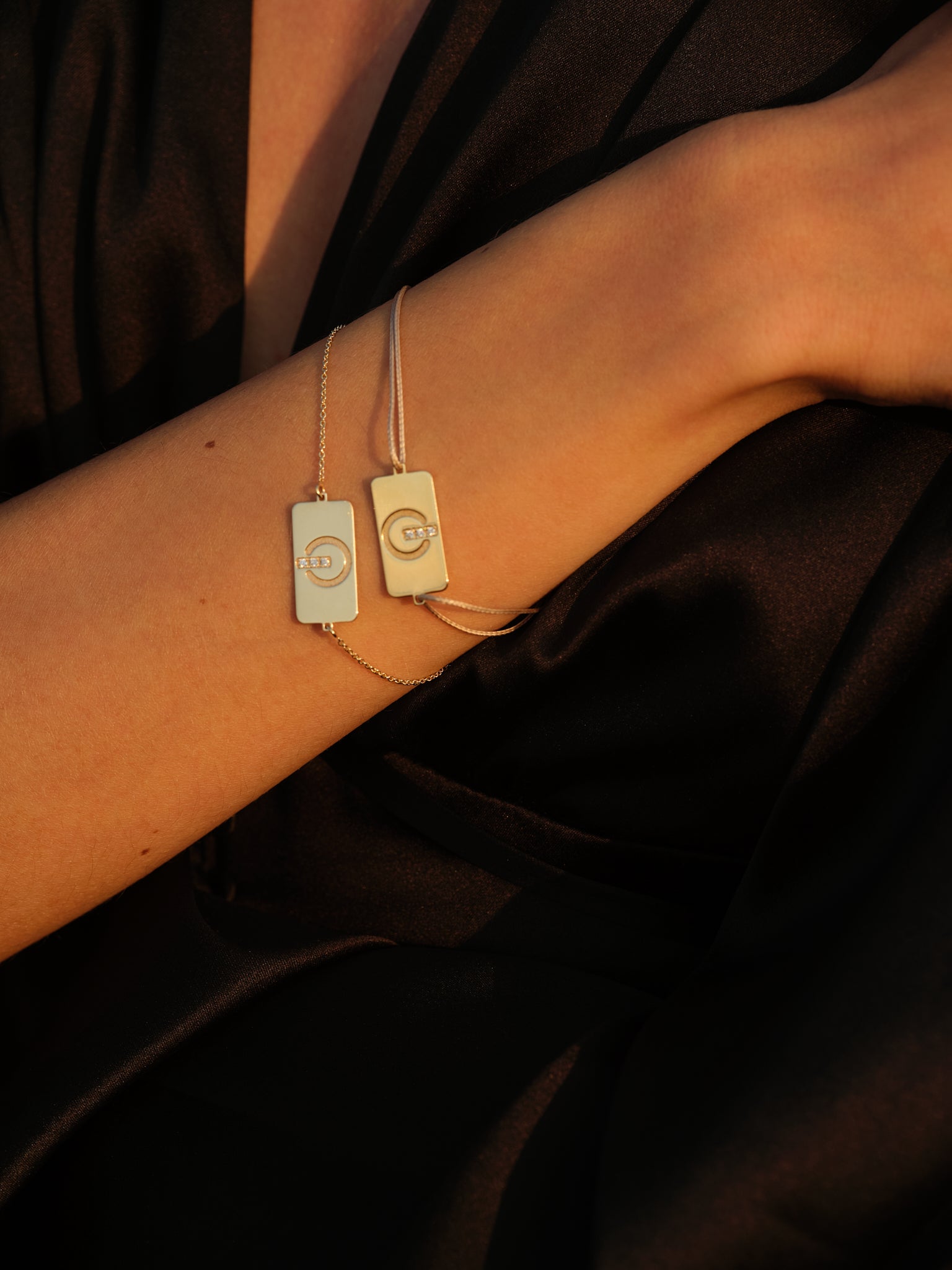 Power ON W - Gold Plate Bracelet