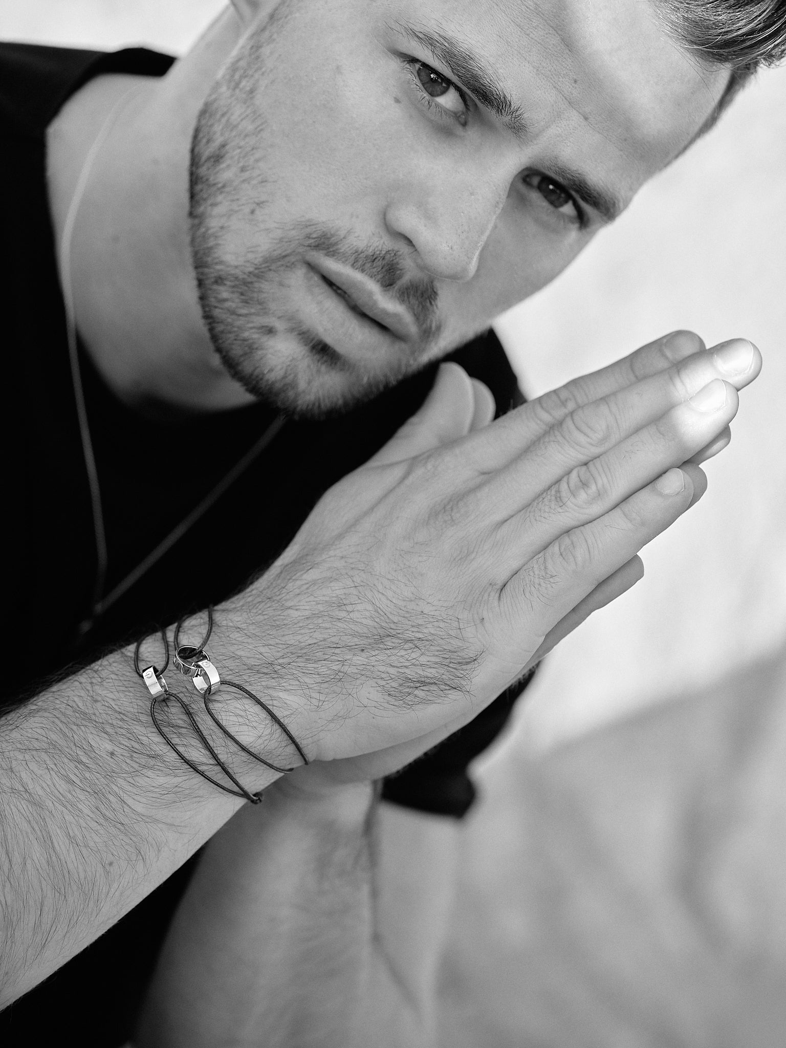 Power ON Men Double Cord Bracellet